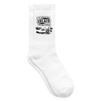 wir schicken den Urlaub nach Deutschland - Tennissocken - Weiß - Rechts