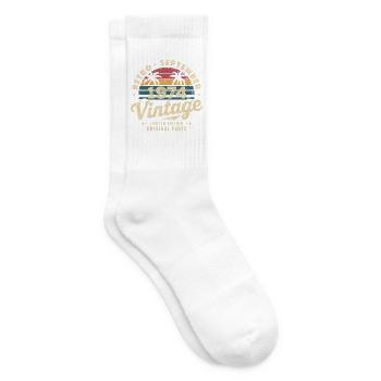 Vintage September 1974 Limited Edition September - Tennis socks - white - Right