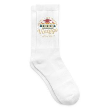 Vintage September 1986 Limited Edition September - Tennis socks - white - Right