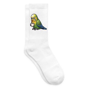 Wellensittich Wellensittichbesitzer Wellensittiche - Tennissocken - Weiß - Rechts