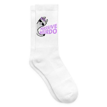 Massive weirdo Komischer Weirdo Lustig Lama Frau - Tennissocken - Weiß - Rechts