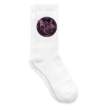 Purple Dragon - Tennissocken - Weiß - Rechts