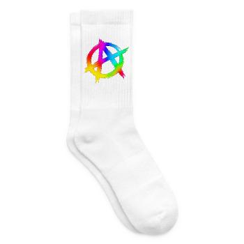 Anarchimulticolorz - Tennissocken - Weiß - Rechts