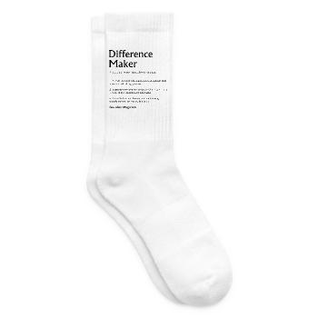 Difference Maker Lehrer-Geschenkschule - Tennissocken - Weiß - Rechts