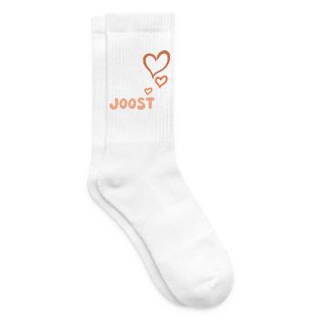 Name Joost - Tennissocken - Weiß - Rechts
