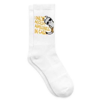 I Only Accept Apologies In Cash Bares Lama Logo  - Tennissocken - Weiß - Rechts