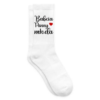 Polnische Großmutter, Braut - Tennissocken - Weiß - Rechts