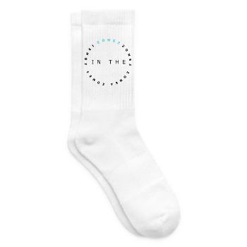Zone 2 Neon Kreis Emblem - Tennissocken - Weiß - Rechts