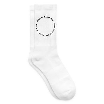 Pressure Is A Privilege Apparel  - Tennissocken - Weiß - Rechts
