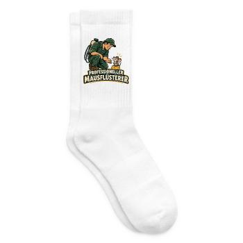 Mausflüsterer - Tennissocken - Weiß - Rechts