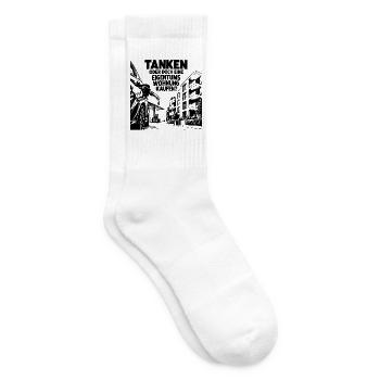 Tanken oder doch eine Eigentumswohnung kaufen? - Tennissocken - Weiß - Rechts