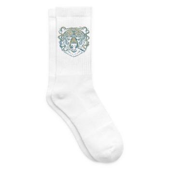 Porträt der Bären-Zigarre - Tennissocken - Weiß - Rechts