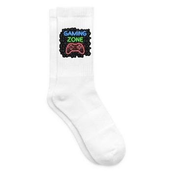 Gaming Zone Design für Gamer Zocker - Tennissocken - Weiß - Rechts