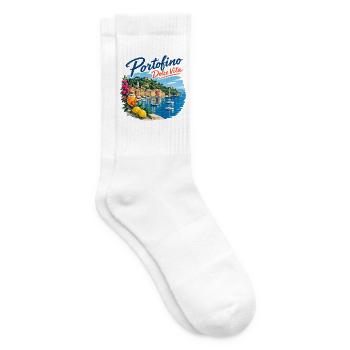 Portofino Dolce Vita Küste - Tennissocken - Weiß - Rechts