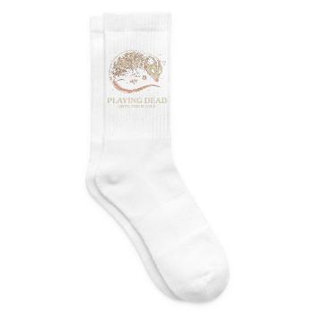 Totes Opossum-Spielen Lustiges Tierdesign - Tennissocken - Weiß - Rechts