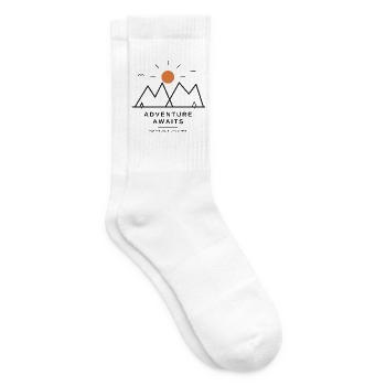 Adventure Awaits - Tennissocken - Weiß - Rechts
