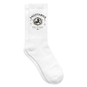Schütze Tierkreis Feuerelement Jupiter Horoskop - Tennissocken - Weiß - Rechts