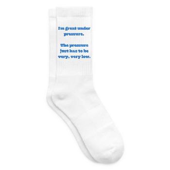 Unter Druck – wenig Druck, viel Stil - Tennissocken - Weiß - Rechts