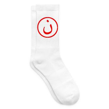 Nonne - Tennissocken - Weiß - Rechts