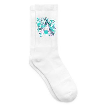 Cartoon B-Girl - Tennissocken - Weiß - Rechts