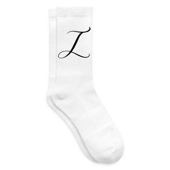 Name mit Anfangsbuchstabe I Ida Ilyas - Tennissocken - Weiß - Rechts