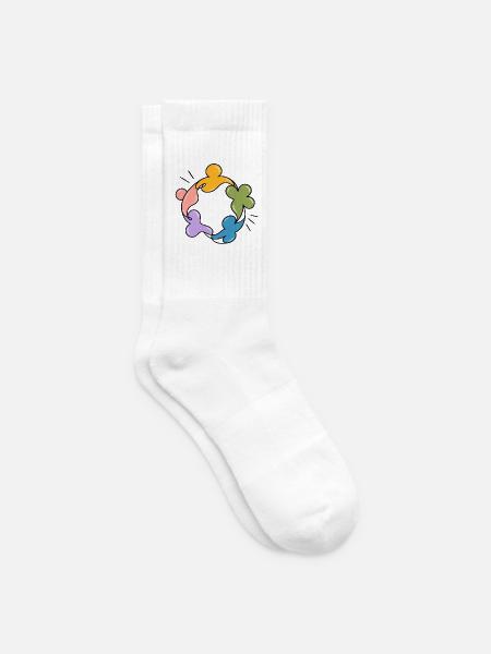 Verschieden, zusammen – Inklusion, Respekt und Nein zum Bu - Tennissocken - Weiß