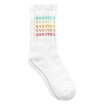 Name Carsten - Tennissocken - Weiß - Rechts