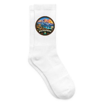 Chilenische Patagonien Landschaft Natur Wandern - Tennissocken - Weiß - Rechts