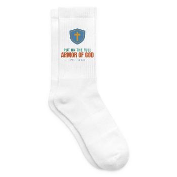 Put On The Full Armor Of God – Ephesians 6:11 - Tennissocken - Weiß - Rechts