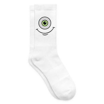 monster eye - Tennis socks - white - Right