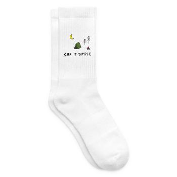 Simple tent colorful - Tennis socks - white - Right