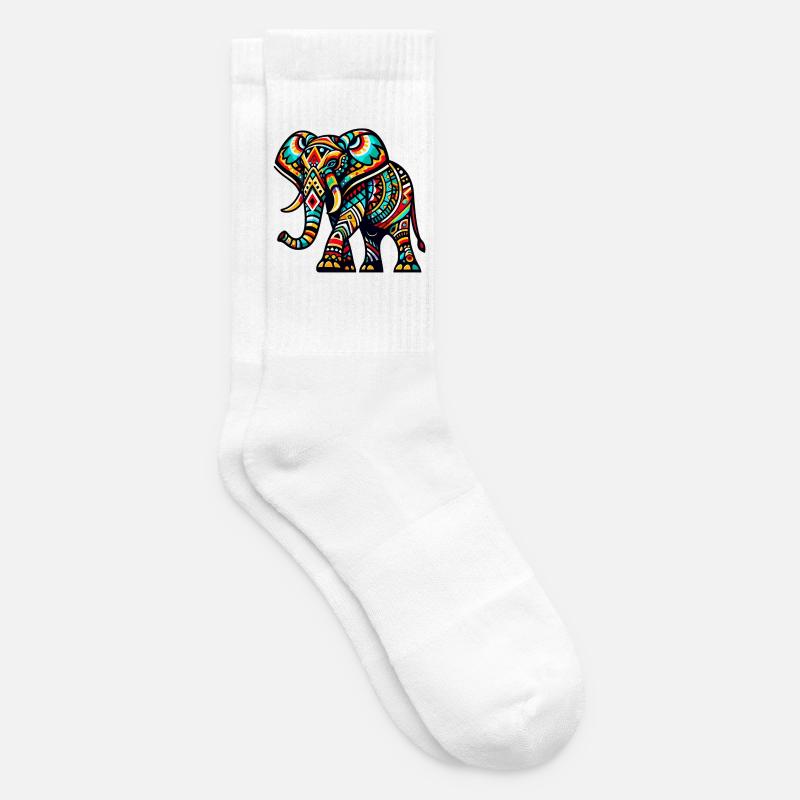 Elefant - Tennissocken - Weiß