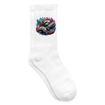 Faultier - Tennissocken - Weiß - Rechts