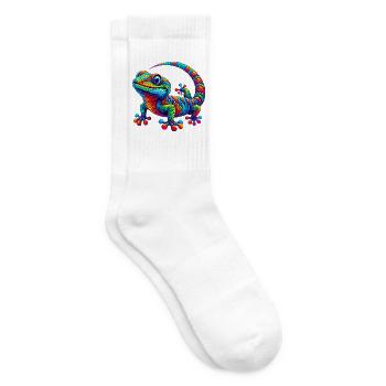 Gecko - Tennis socks - white - Right