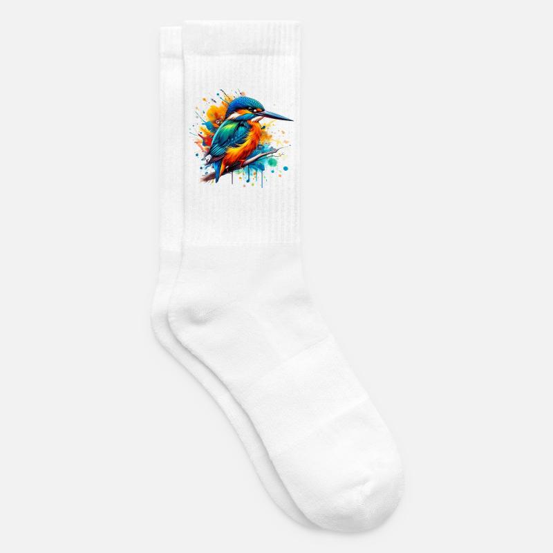 Eisvogel - Tennissocken - Weiß