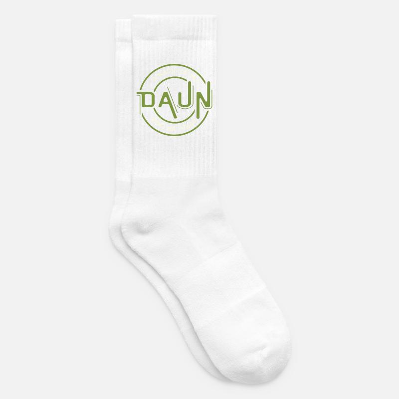 Schaun ma moi daun seng ma schau, drôle de dialecte - Chaussettes de tennis - blanc