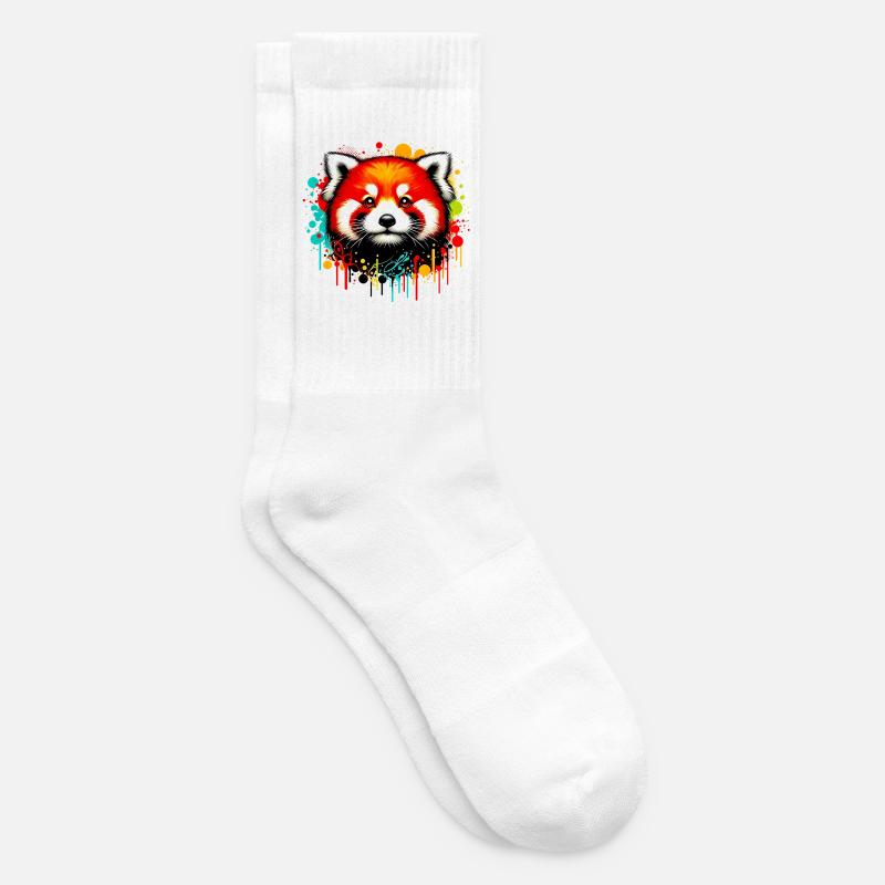 Red panda - Tennis socks - white