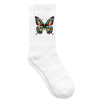 Papillon - Chaussettes de tennis - blanc - Droite