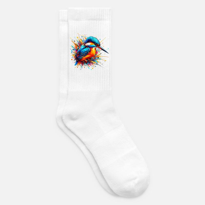 Eisvogel - Tennissocken - Weiß