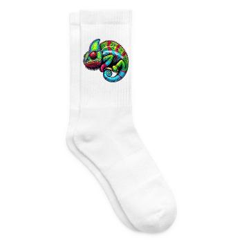 Chameleon - Tennis socks - white - Right