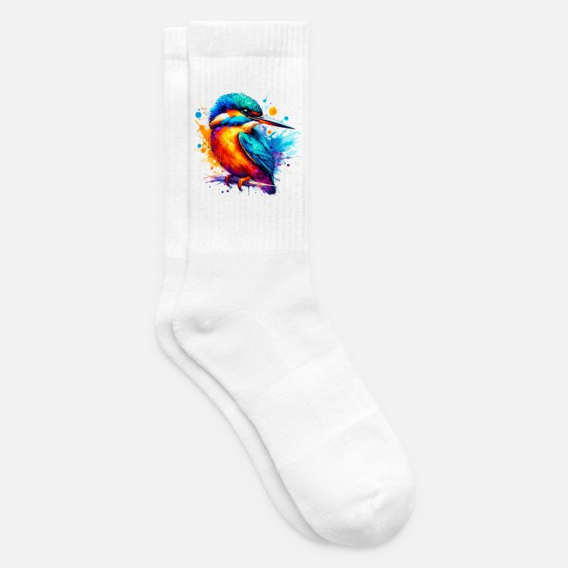 Eisvogel - Tennissocken - Weiß