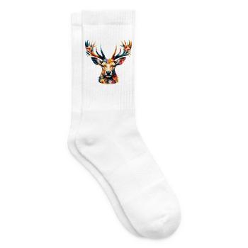 Deer - Tennis socks - white - Right