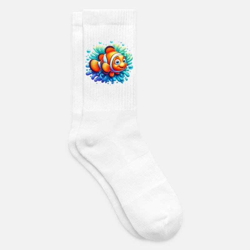 Clownfisch - Tennissocken - Weiß