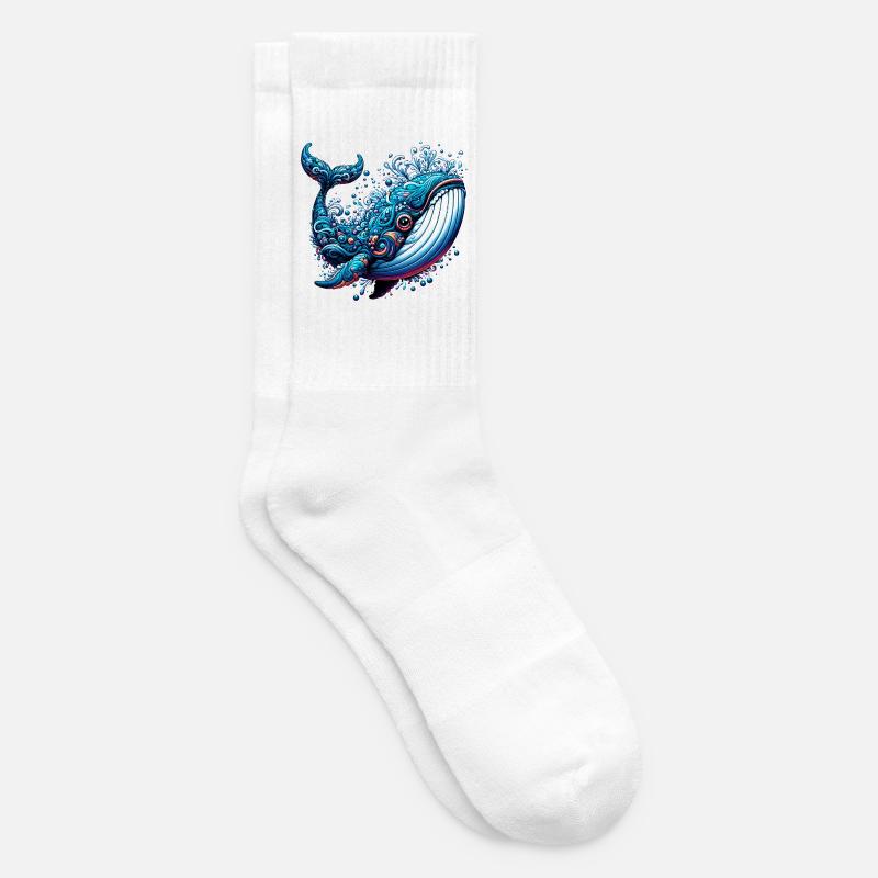 Whale - Tennis socks - white
