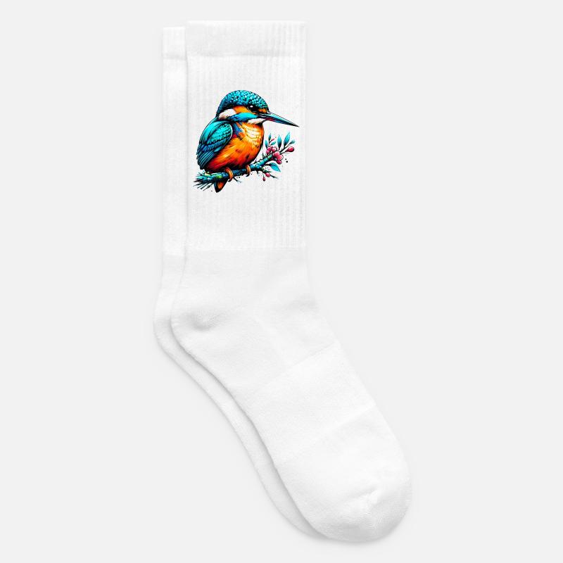 Eisvogel - Tennissocken - Weiß
