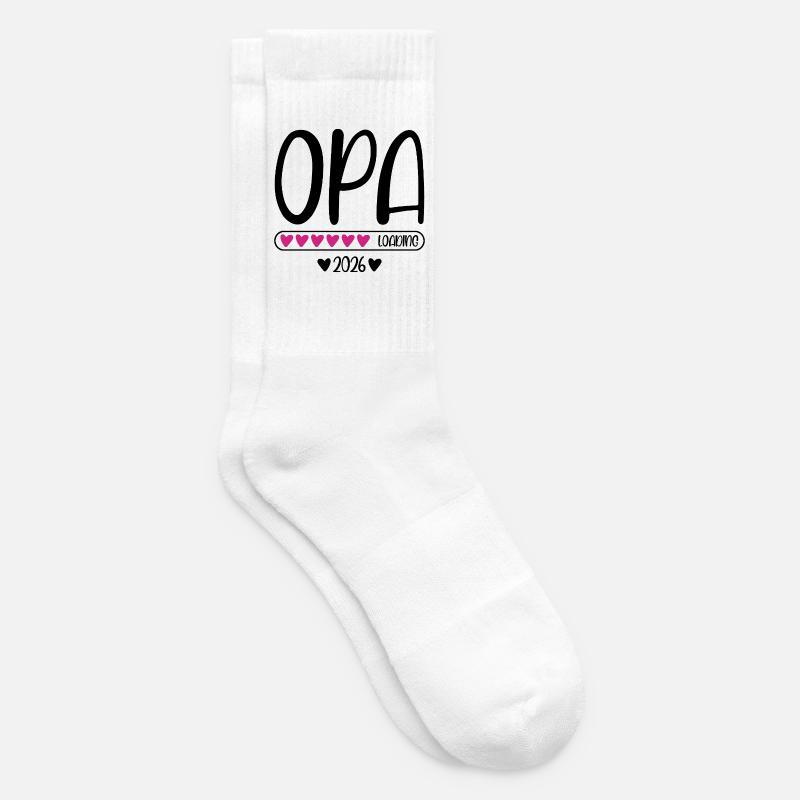 Opa 2026 loading - Tennissocken - Weiß