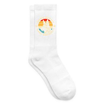 Schäferhund Geschenke Hund Herrchen Gassi - Tennissocken - Weiß - Rechts