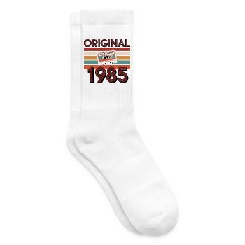 Original 1985 Vintage Anniversaire Rétro Vintage - Chaussettes de tennis - blanc - Droite