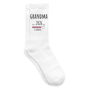 Futur grand-mère 2026 Cadeau Grossesse - Chaussettes de tennis - blanc - Droite