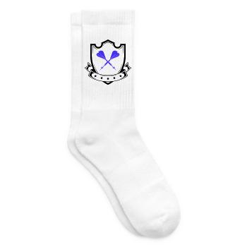 Conception de fléchettes Croix Bleue - Chaussettes de tennis - blanc - Droite